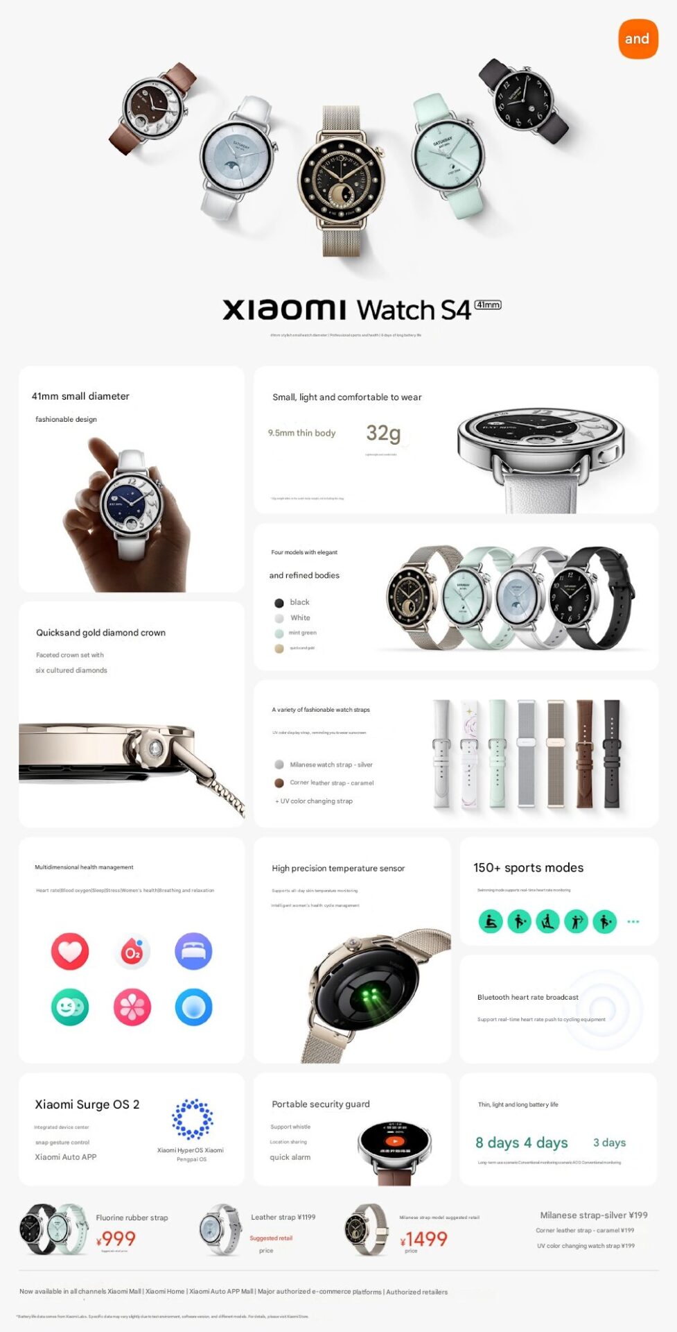 xiaomi-watch-s4-41mm-tanitildi-fiyati-ve-ozellikleri-1-2JrzDdus Xiaomi Watch S4 41mm tanıtıldı! Fiyatı ve özellikleri